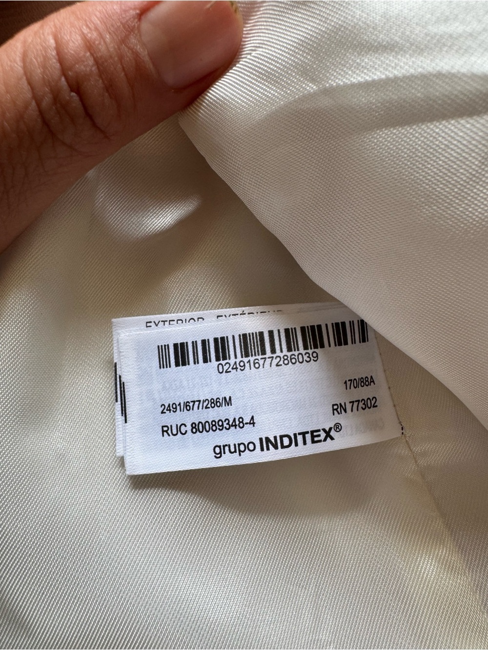 Zara White Double-Breasted Longline Blazer - Picture 8 of 9